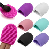 Silicone Hair Colorful Brush Cleaner Glove Scrubber Board