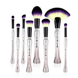 Nylon Bird Tail Glitter Rainbow Make Up Brush Set