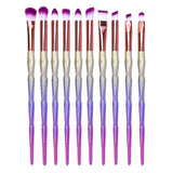 Nylon Diamond Rainbow Make Up Brushs Set