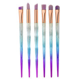 Nylon Diamond Rainbow Make Up Brushs Set