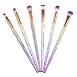 Nylon Diamond Rainbow Make Up Brushs Set