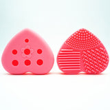 Silicone BBL 1 Piece Makeup Brush Cleaning Heart Design