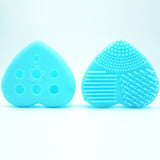 Silicone BBL 1 Piece Makeup Brush Cleaning Heart Design