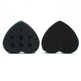Silicone BBL 1 Piece Makeup Brush Cleaning Heart Design