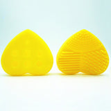 Silicone BBL 1 Piece Makeup Brush Cleaning Heart Design
