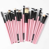 Synthetic Hair ROSALIND 20Pcs Professional Makeup Brushes Set