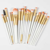 Synthetic Hair ROSALIND 20Pcs Professional Makeup Brushes Set