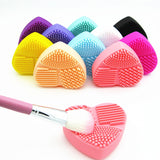 Silicone BBL 1 Piece Makeup Brush Cleaner Heart Glove