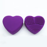 Silicone BBL 1 Piece Makeup Brush Cleaner Heart Glove