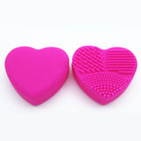 Silicone BBL 1 Piece Makeup Brush Cleaner Heart Glove