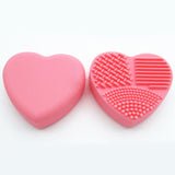 Silicone BBL 1 Piece Makeup Brush Cleaner Heart Glove