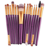 Goat Hair New design Professional 15Pcs Make Up Brush Set