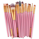 Goat Hair New design Professional 15Pcs Make Up Brush Set