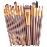 Goat Hair New design Professional 15Pcs Make Up Brush Set