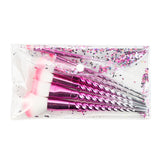 Nylon Newest 7pcs Pink Unicorn Make Up Brush Set