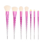 Nylon Newest 7pcs Pink Unicorn Make Up Brush Set