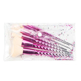 Nylon Newest 7pcs Pink Unicorn Make Up Brush Set