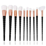 Synthetic Hair 10pcs Unicorn Makeup Brush Set Foundation Blending Powder Eye shadow