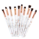 Goat Hair 10Pcs Fashion Make up Brush Set
