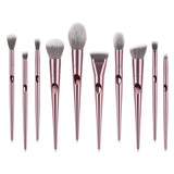 Nylon Fashion 10pcs Pink Unicorn Makeup Brushes Set