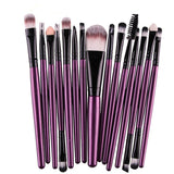 Goat Hair MAANGE 15Pcs Rose gold Makeup Brushes Set