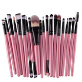 Goat Hair MAANGE 15Pcs Rose gold Makeup Brushes Set