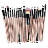 Goat Hair MAANGE 15Pcs Rose gold Makeup Brushes Set