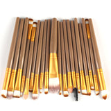 Goat Hair 20pcs Blending Make up Brush Set