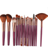 Synthetic Hair Pro 18 Pcs Makeup Brushes Set