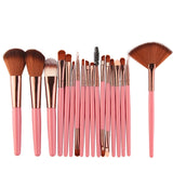 Synthetic Hair Pro 18 Pcs Makeup Brushes Set