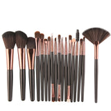 Synthetic Hair Pro 18 Pcs Makeup Brushes Set