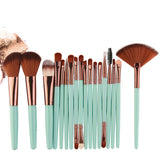 Synthetic Hair Pro 18 Pcs Makeup Brushes Set
