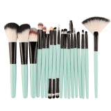 Synthetic Hair Pro 18 Pcs Makeup Brushes Set