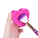Silicone 1Pcs Brush Cleaner Cosmetic Mat Glove