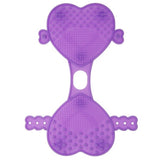 Silicone 1Pcs Brush Cleaner Cosmetic Mat Glove