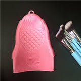 Silicone 1Pcs Brush Cleaner Cosmetic Mat Glove