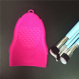 Silicone 1Pcs Brush Cleaner Cosmetic Mat Glove