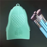Silicone 1Pcs Brush Cleaner Cosmetic Mat Glove