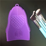 Silicone 1Pcs Brush Cleaner Cosmetic Mat Glove