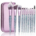 Plastic Purple Makeup Brushes Set ENZO