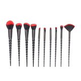 Synthetic Hair 10pcs Unicorn Makeup Brush Set Foundation Blending Powder Eye shadow