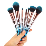 Nylon 7pcs Professional Diamond Crystal Make Up Brush Set
