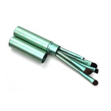 Goat Hair 5PCS/SET Women Wood Handle Brush Set Travel Kit