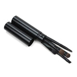 Goat Hair 5PCS/SET Women Wood Handle Brush Set Travel Kit