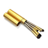 Goat Hair 5PCS/SET Women Wood Handle Brush Set Travel Kit