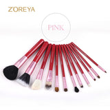 Goat Hair Zoreya Brand 12 Pcs Natural Set Make up