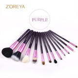 Goat Hair Zoreya Brand 12 Pcs Natural Set Make up