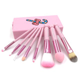 Plastic Eldridge  profession 8pcs Make up Brushes Set