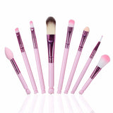 Plastic Eldridge  profession 8pcs Make up Brushes Set