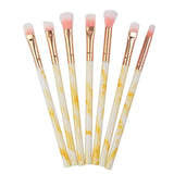 Plastic 7Pcs Makeup Brush Set Foundation Power